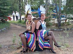 Klondike Can-Can Dancers at Moose Creek Lodge, Yukon Territory