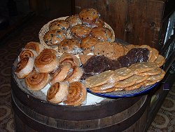 Delicious baked goods at Moose Creek Lodge, Yukon Territory