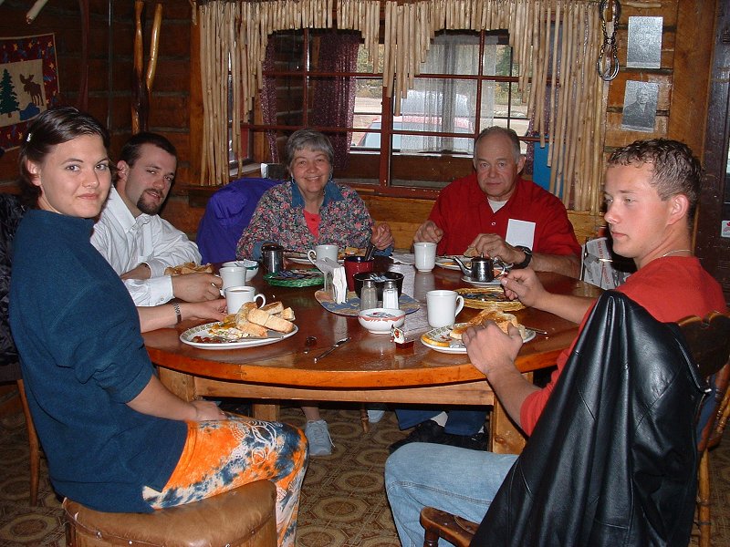 Breakfast at Moose Creek Lodge.