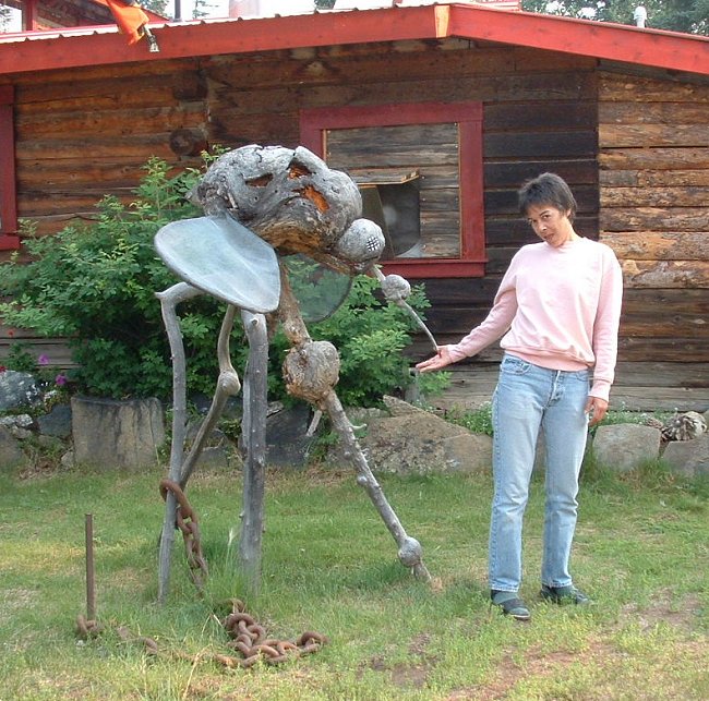 Having fun at Moose Creek Lodge, Yukon.