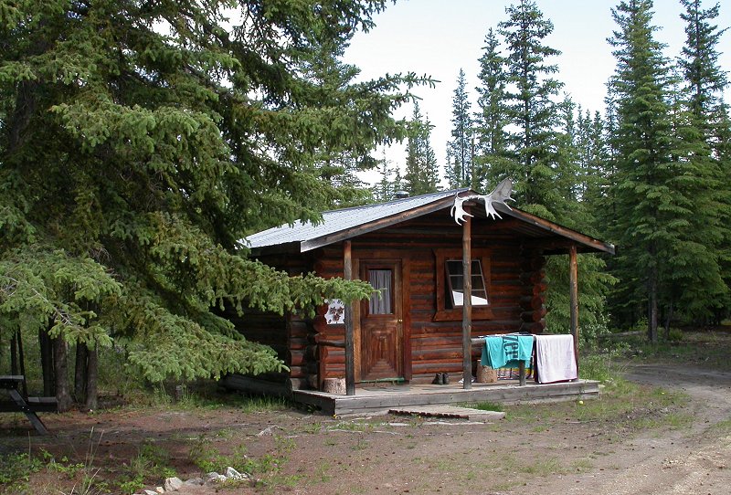 Bed & Breakfast log cabin at Moose Creek Lodge, Yukon Territory